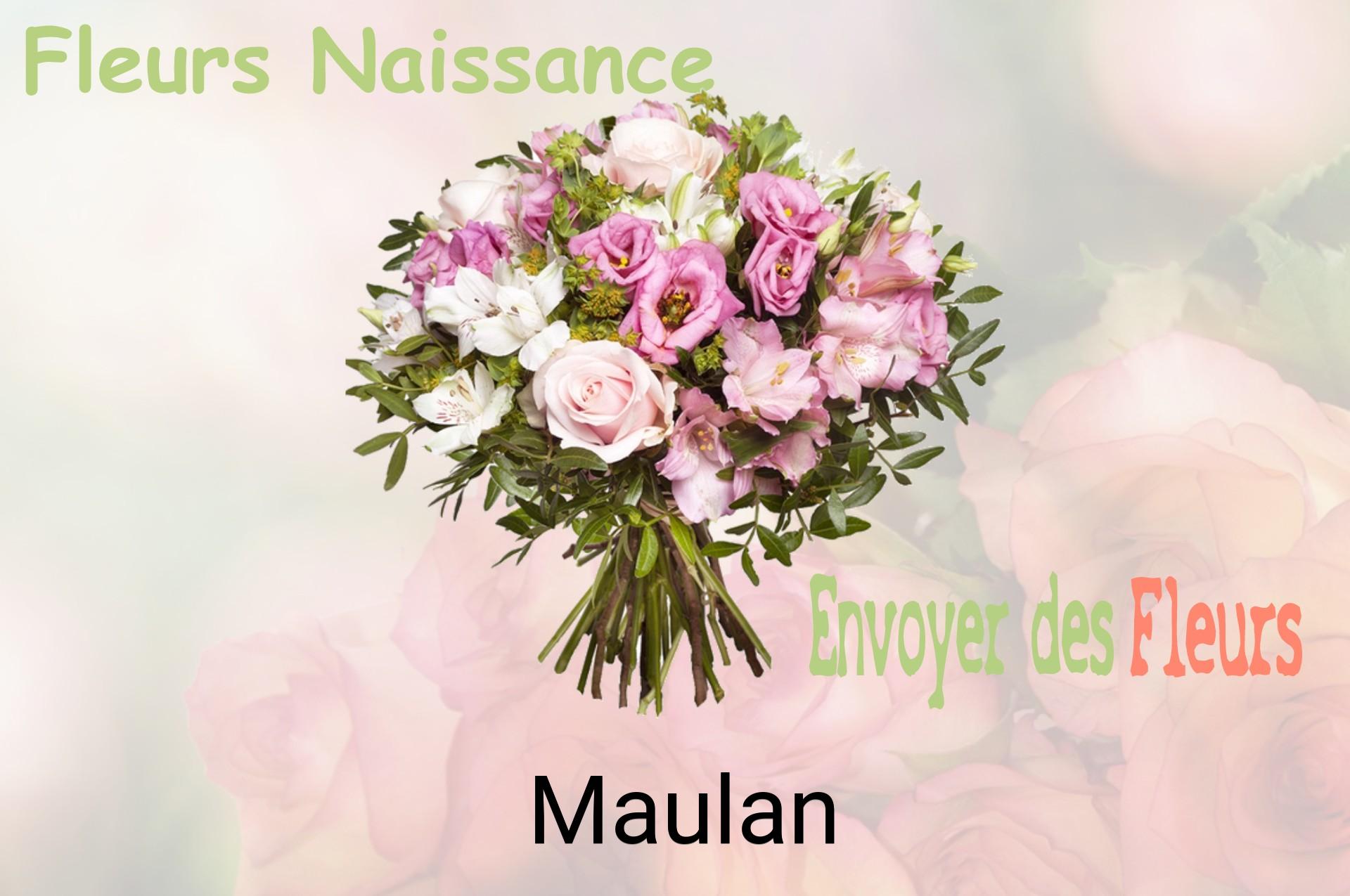 Bouquet de fleurs de naissance livré à Maulan